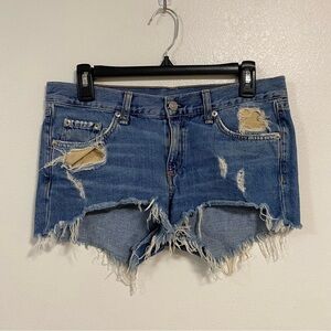 Rag & Bone Shorts Women’s Size 25 Distressed Cut off Jean Shorts